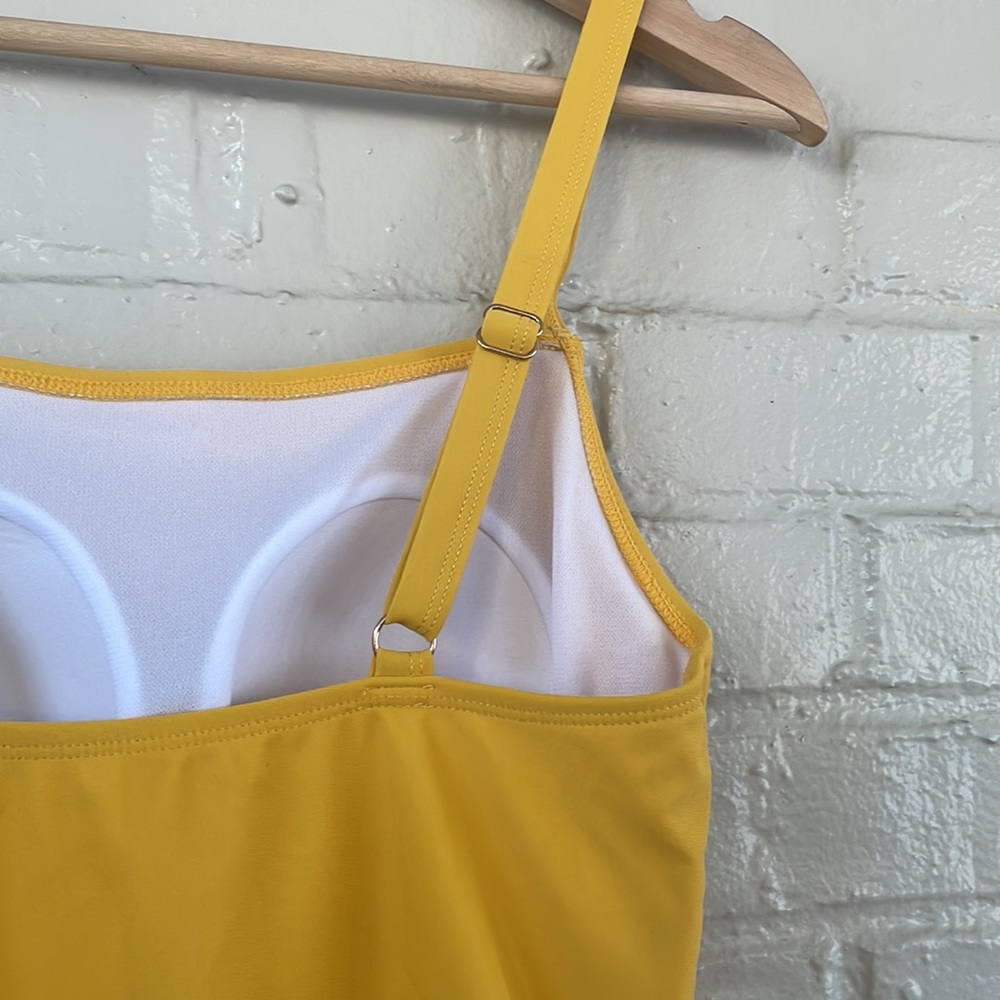 Catherine Malandrino Women’s Yellow One Piece Bathing Suit - Picture 4 of 5